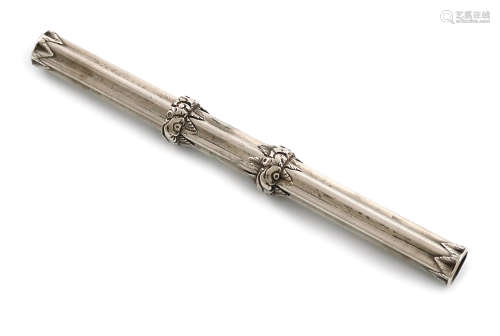 A William IV silver combination pen and pencil, by Mordan and Riddle, marks worn, circa 1830/31,