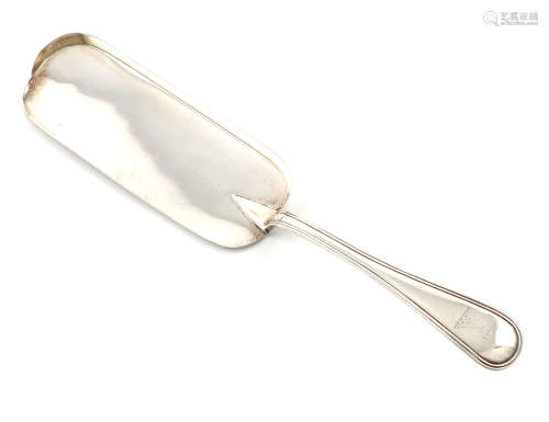 A Victorian silver Old English thread pattern crumb scoop, by George Adams, London 1862, the