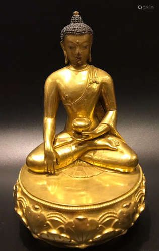 A GILT BRONZE PHARMACIST