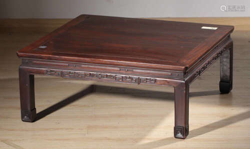 A SUANZHI WOOD CARVED TABLE WITH PATTERN