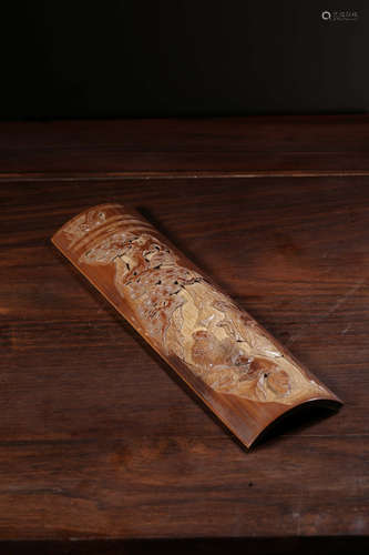 A Chinese Carved Bamboo Gbi Ge