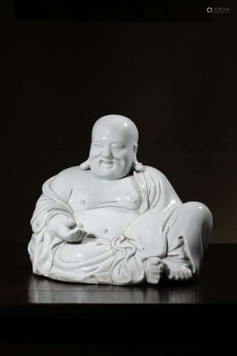 A Chinese Porcelain Maitreya Statue