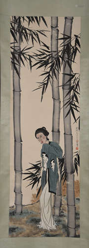 A Chinese Figure Painting, Xu Beihong Mark