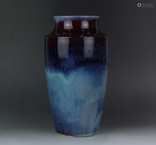 A Chinese Lujun Kiln Fancy Glaze Porcelain Vase