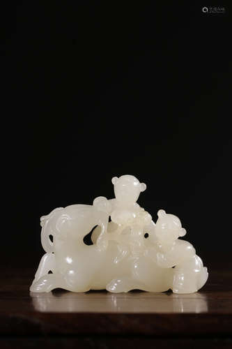 A Chinese Carved Hetian Jade Ornament