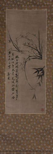 A Chinese Bamboo Ink Painting, Zheng Banqiao Mark