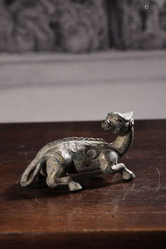 A Chinese Copper Beast Shaped Paper Weight