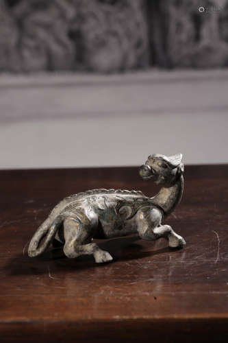 A Chinese Copper Beast Shaped Paper Weight