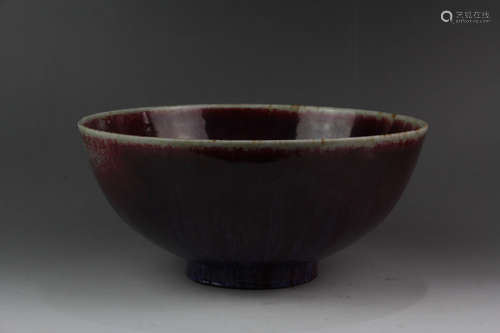 A Chinese Lujun Glazed Porcelain Bowl