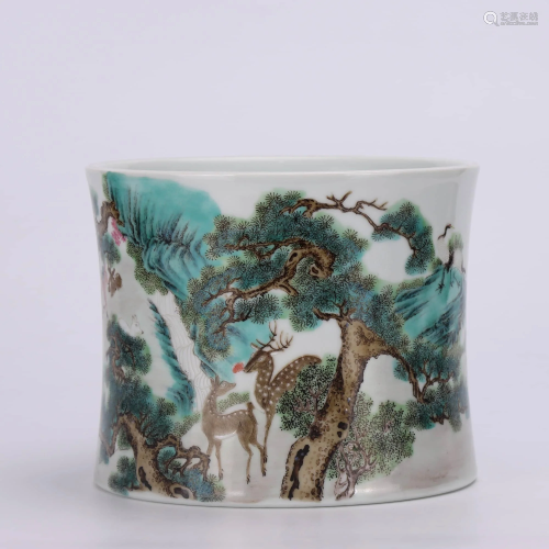 A CHINESE FAMILLE ROSE PAINTED PORCELAI…