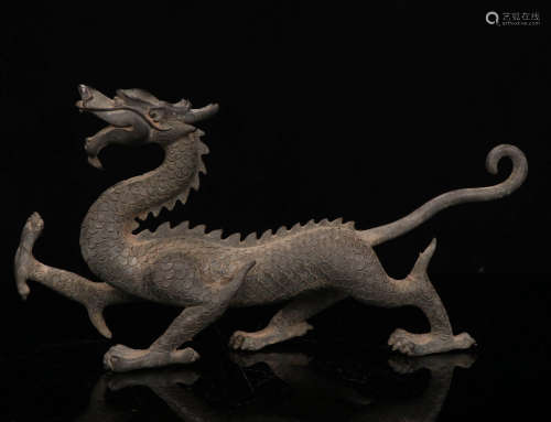 A Ming dynasty Bronze Ornament, dragon