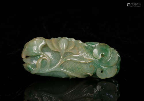 A Qing dynasty jadeite Ornament