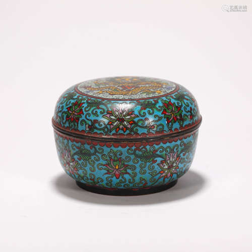 A Qing Dynasty Cloisonne Box