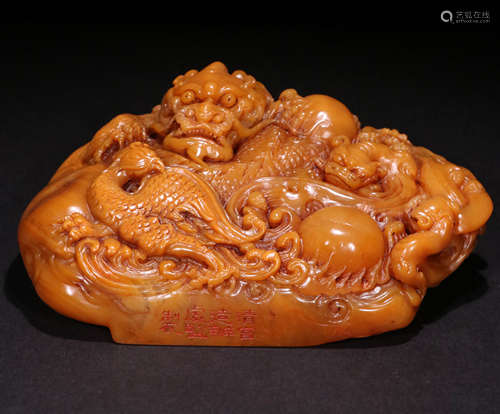 A Qing dynasty Tianhuang Stone seal