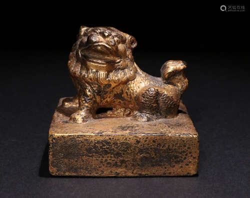 A Qing Dynasty  Bronze seal