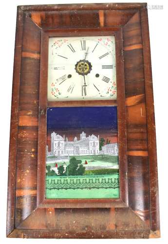 JEROME & CO OF NEW HAVEN, CONN. USA; a late 19th century American wall clock, the circular dial