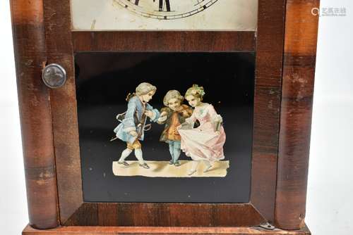 JEROME & CO OF NEW HAVEN, CONN. USA; a late 19th century American 'Steeple' Gothic mantel clock, the