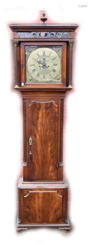 STEPHENSON OF CONGLETON; an 18th century eight day mahogany longcase clock, the brass dial with