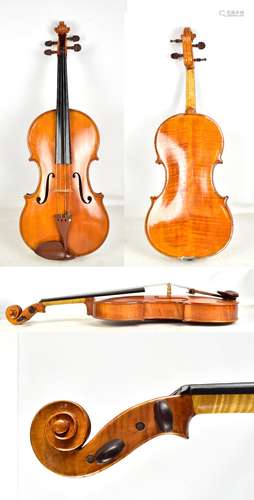 GERALD LITTLEWOOD; a full size English viola with two-piece back, length 42cm, labelled 'G