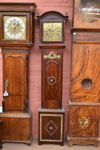 AFTER THOMAS PINFORD OF BANBURY; a reproduction mahogany cased longcase clock, the brass dial with