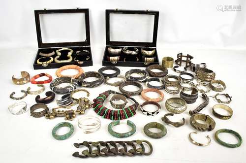 A quantity of Africa jewellery, predominately bracelets and bangles.Additional InformationGeneral