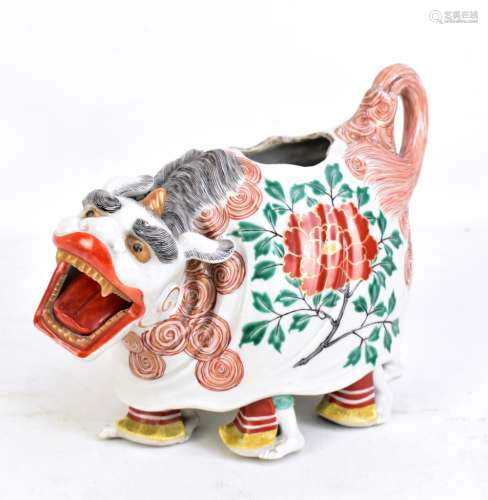 An unusual Chinese porcelain teapot modelled as a wu long (traditional dragon dance), unmarked,