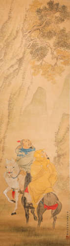 A Qing Dynasty  painting,Yu Zhiding Mark