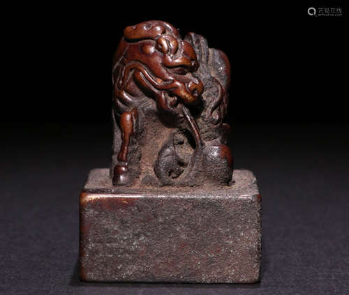 A Qing Dynasty bronze seal