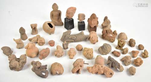 A group of 14th-15th century Javanese Majapahit kingdom terracotta busts and fragments.Additional