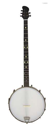 TAYLOR, LIVERPOOL; an early 20th century five string backless banjo, length 86cm