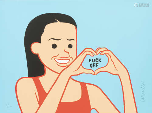 JOAN CORNELLA , Fuck Off , Numbered from a limited edition of 150. MEDIUM: Digital Print