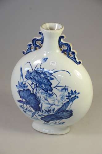 Vase porcelaine de Chine XXième (Ht.36cm)