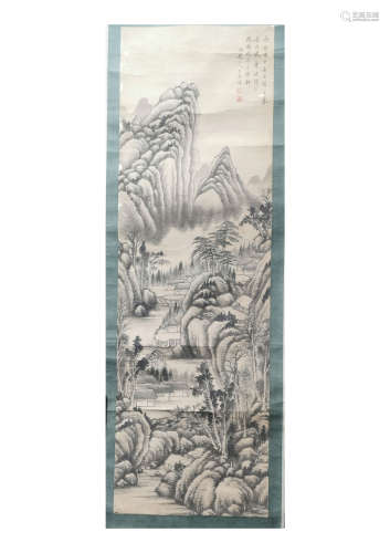 Wang Fu landscape painting王绂山水画