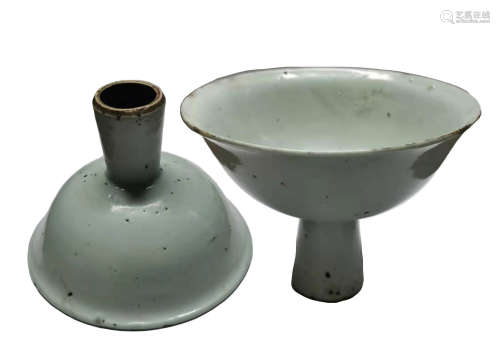 Mid and late qing dynasty high foot cup清中晚期高足杯