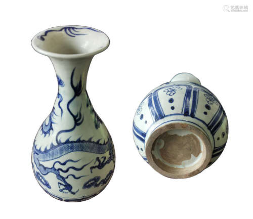 Blue and white vase青花花瓶
