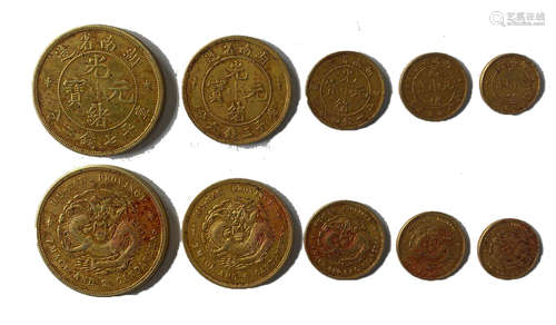 Hunan guangxu yuan treasure gold湖南省光绪元宝金