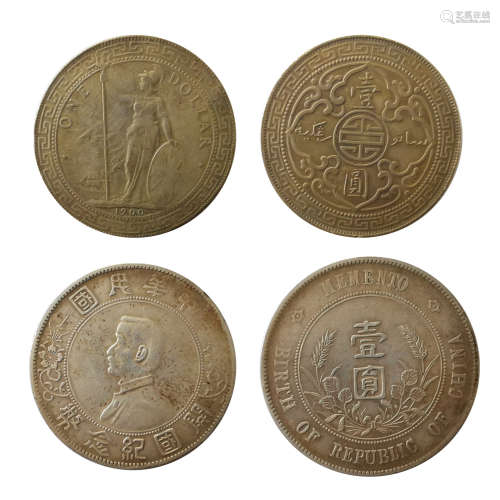 Republic of China machine coinage a group民国机铸币一组