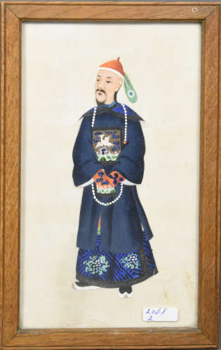 Gouache sur papier, Chine (24 x 13cm)