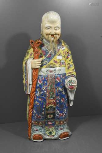 Statue chinoise 19ème (Ht 54cm)