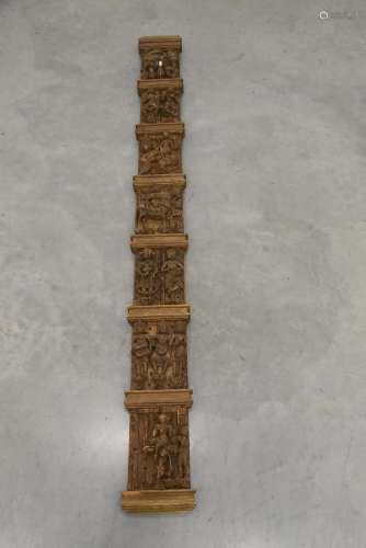 Panneau tibétain sculpté