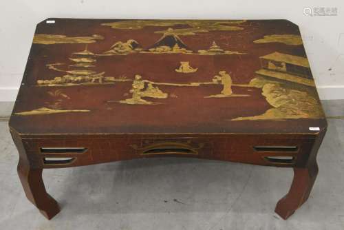 Table de salon asiatique (Ht.42 x 85 x 50cm)