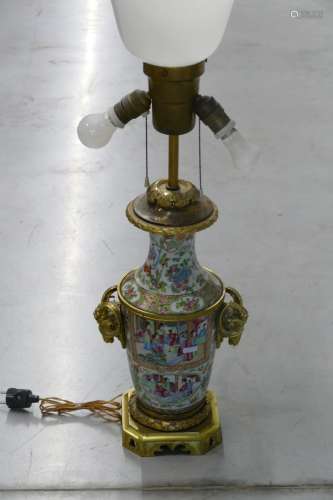 Lampe de canton (Ht vase seul 35cm)