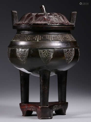 A COPPER CAST CENSER