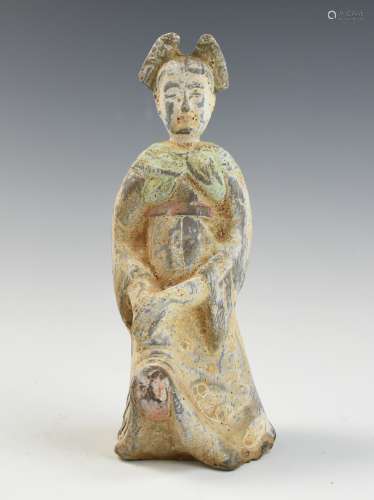 Chinese Ceramic Sancai Figure of Lady