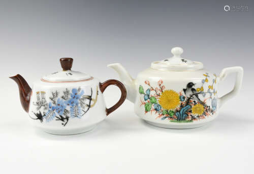 Two Chinese Famille Rose Teapots, ROC Period