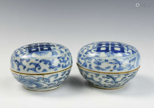 Two Chinese Blue and White