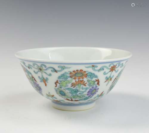 Chinese Doucai Bowl w/ Yongzheng Mark