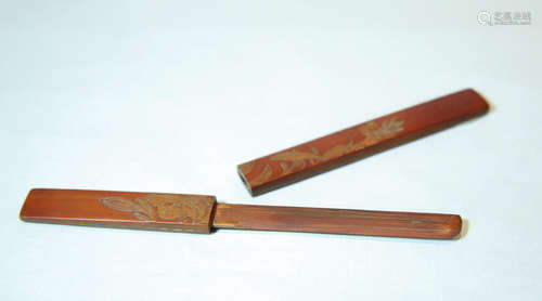 Japanese Bamboo Carved Knife, Da Zheng Period