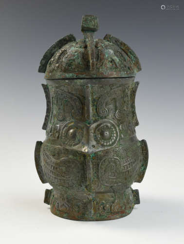 Chinese Archaistic Bronze Vessel,Shang Dynasty