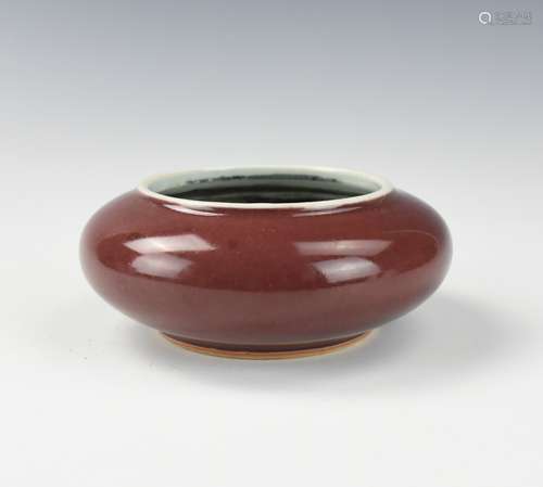 Chinese Red Glazed Water Pot